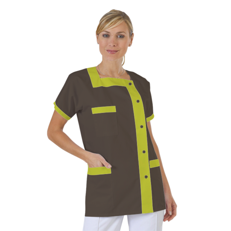 blouse-medicale-col-carre-a-personnaliser acheté - par Marie-Claude - le 07-11-2018