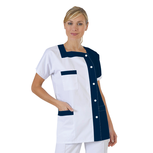 blouse-medicale-col-carre-a-personnaliser acheté - par isabelle  - le 20-12-2017