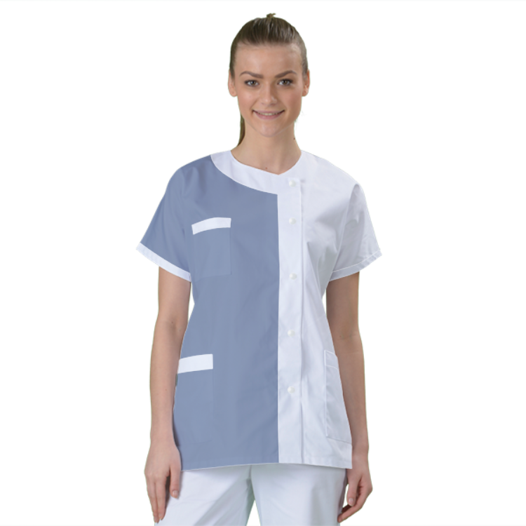 blouse-medicale-col-carre-a-personnaliser acheté - par Oceane  - le 08-04-2024