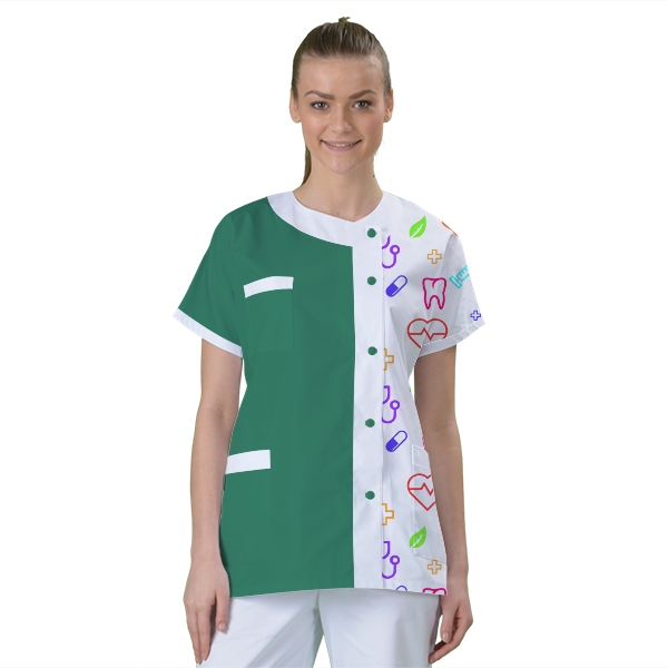 blouse-de-travail-personnalisee-tunique-medicale acheté - par Ellena - le 27-02-2023