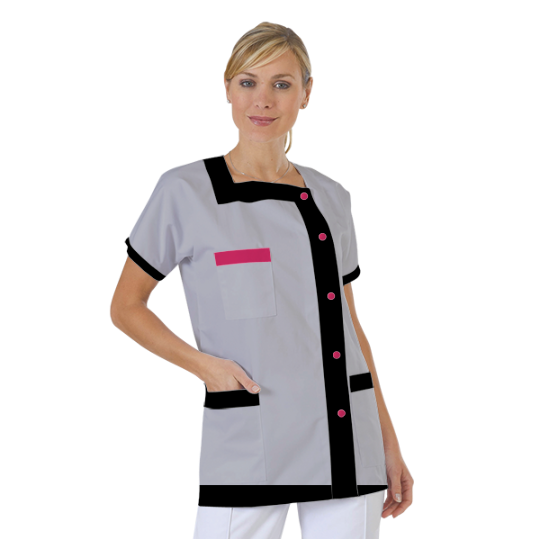 blouse-medicale-col-carre-a-personnaliser acheté - par Vanessa - le 25-06-2019