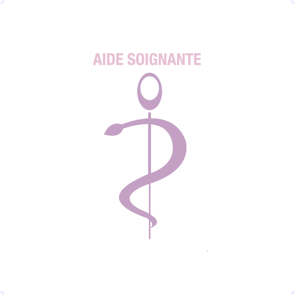 Caducée aide soignante personnalisable