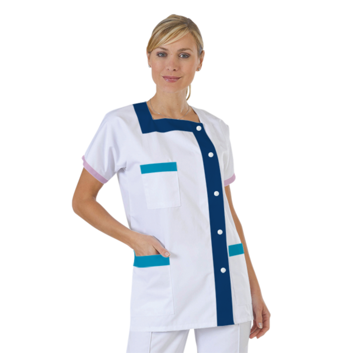 blouse-medicale-col-carre-a-personnaliser acheté - par Maria - le 02-06-2018