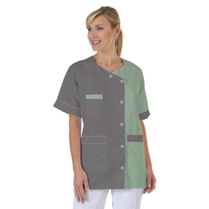 blouse-infirmiere-personnalise-col-trapeze acheté - par Muriel - le 19-02-2017
