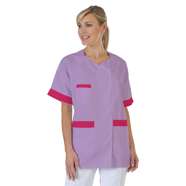 blouse-infirmiere-personnalise-col-trapeze acheté - par Laure  - le 04-12-2020