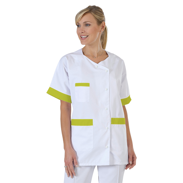 blouse-infirmiere-personnalise-col-trapeze acheté - par Agnès Sottiaux - le 13-01-2021