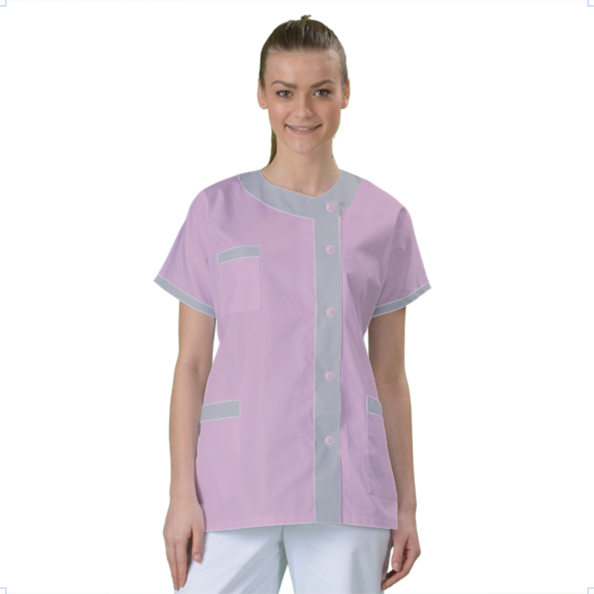 blouse-medicale-col-carre-a-personnaliser acheté - par Nina - le 12-04-2021