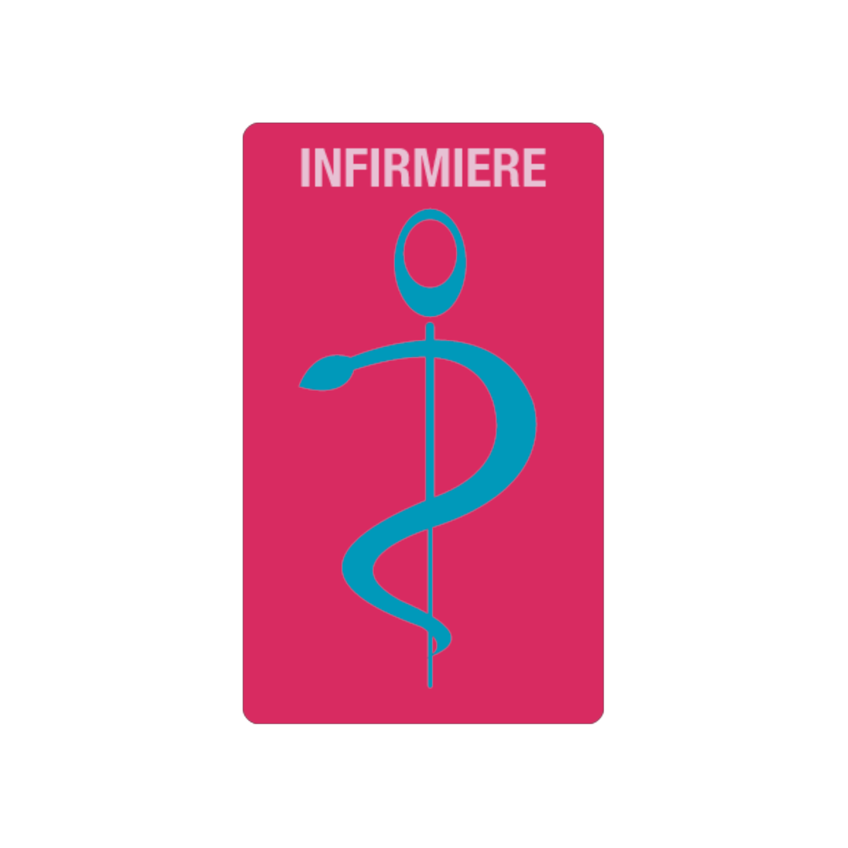 Caducée infirmière personnalisable