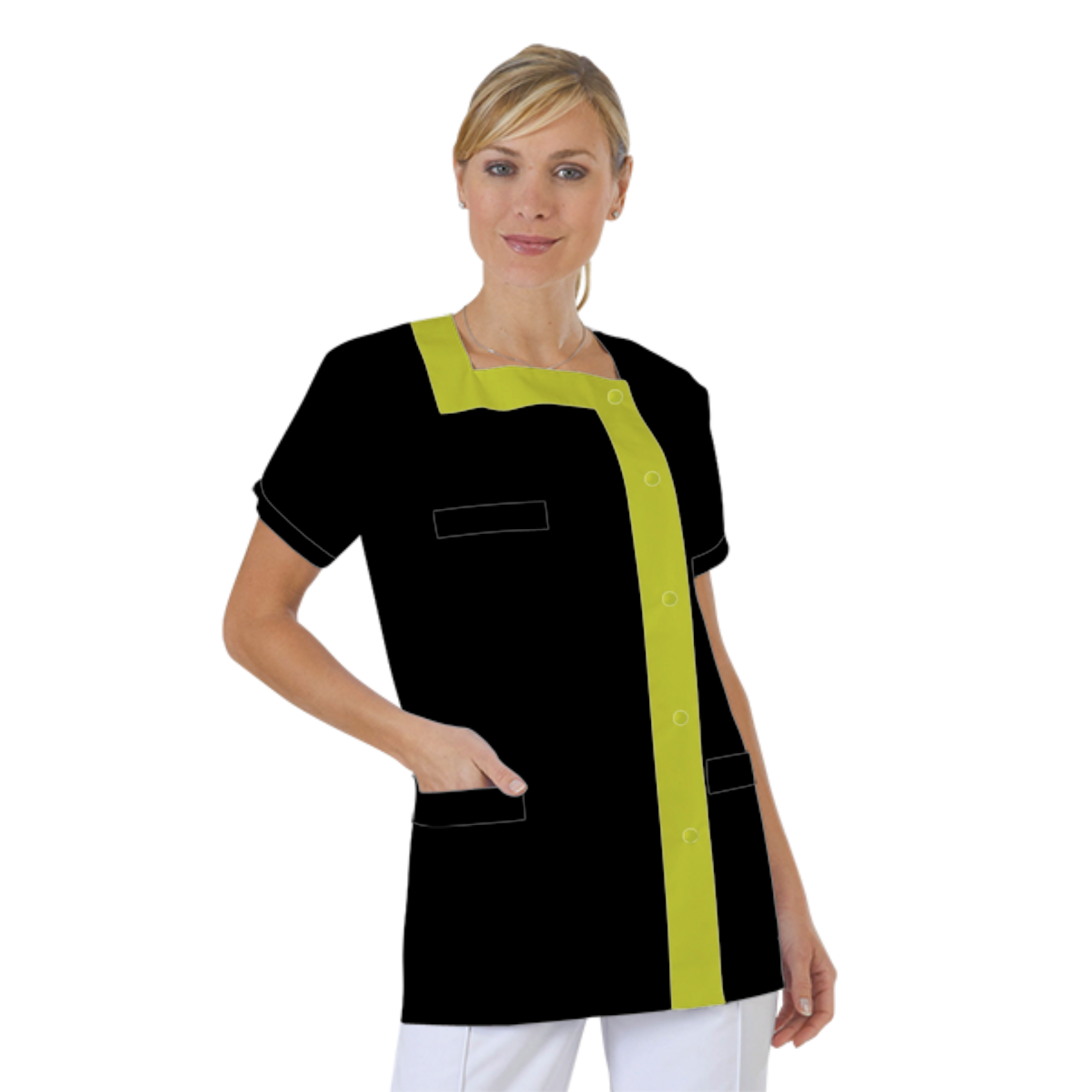blouse-medicale-col-carre-a-personnaliser acheté - par Priscilla - le 30-09-2020