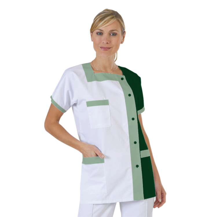 blouse-medicale-col-carre-a-personnaliser acheté - par Sophie - le 22-11-2018