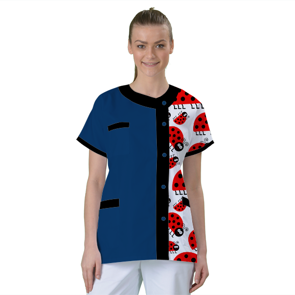 blouse-de-travail-personnalisee-tunique-medicale acheté - par Je Ris Je Guéris - le 07-12-2020