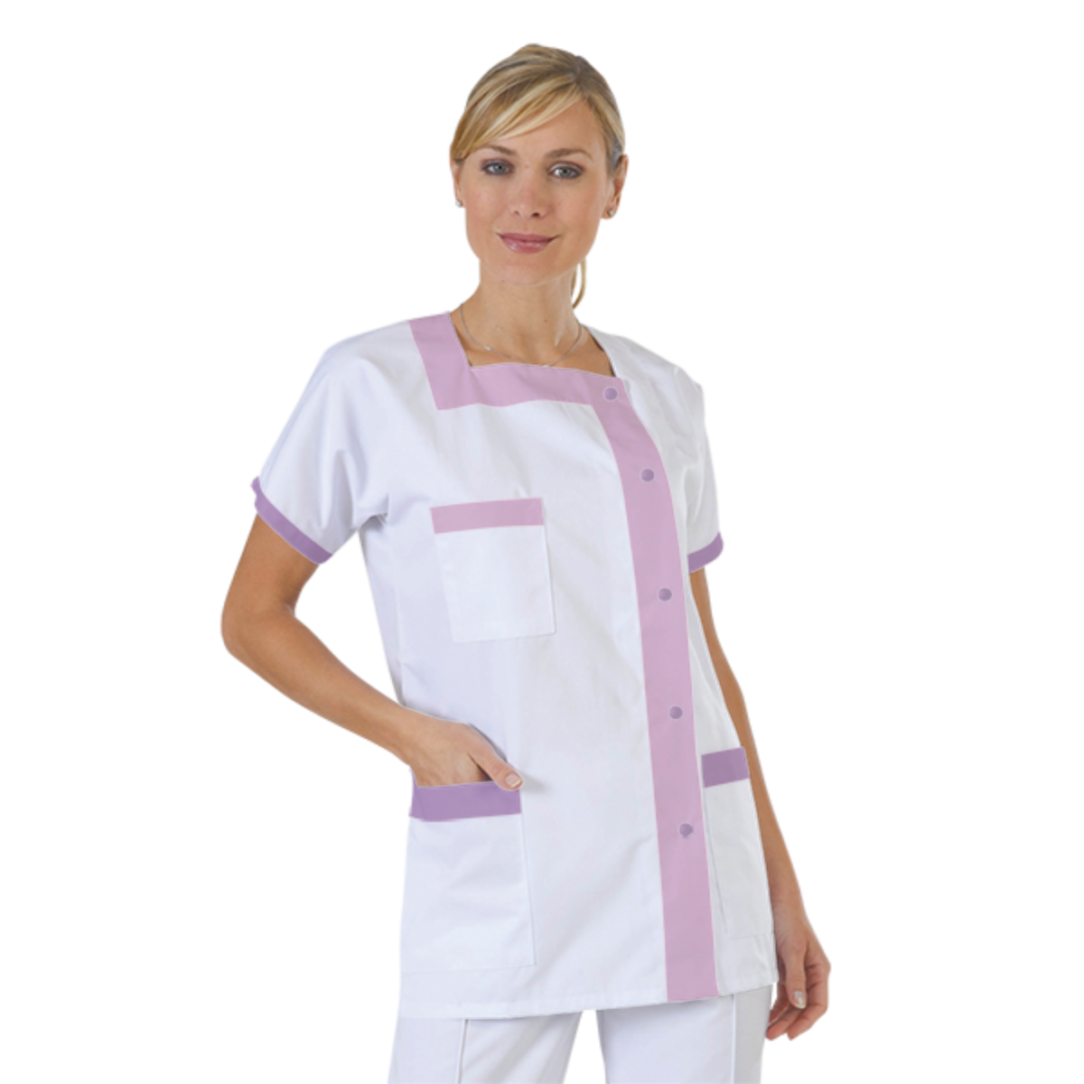 blouse-medicale-col-carre-a-personnaliser acheté - par Céleste  - le 09-02-2017