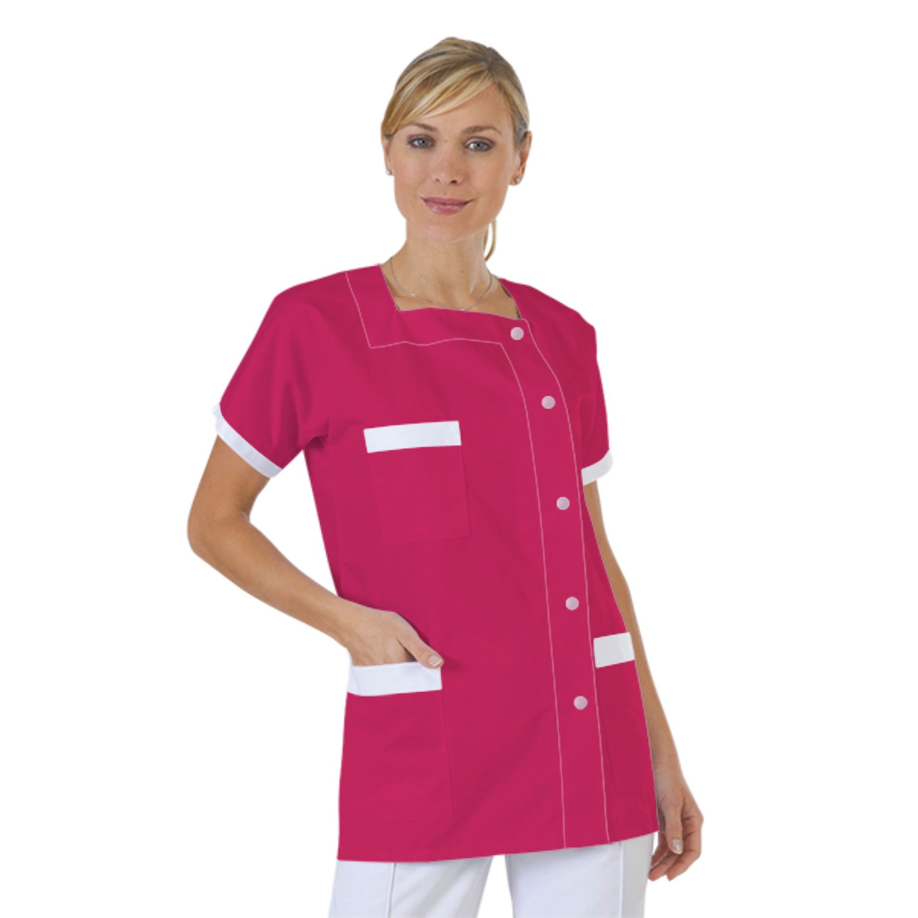 blouse-medicale-col-carre-a-personnaliser acheté - par Anais - le 30-07-2017