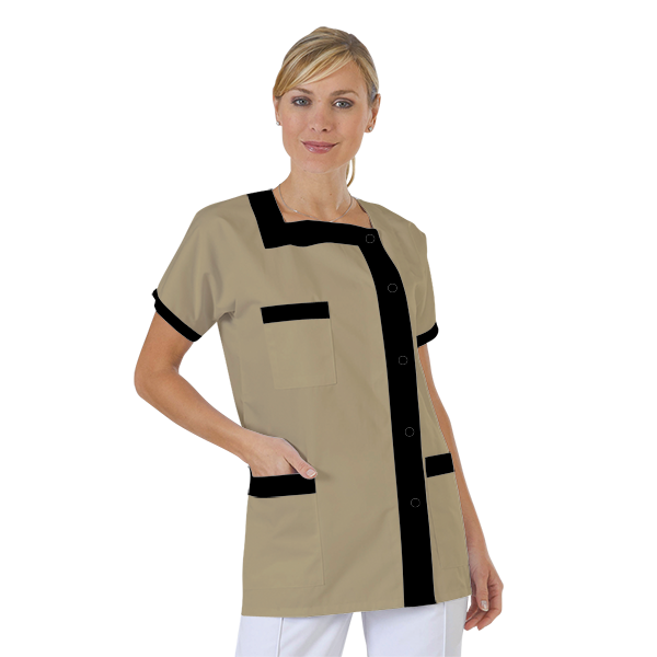 blouse-medicale-col-carre-a-personnaliser acheté - par Lorraine - le 19-11-2021