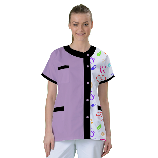 blouse-de-travail-personnalisee-tunique-medicale acheté - par Je Ris Je Guéris - le 07-12-2020