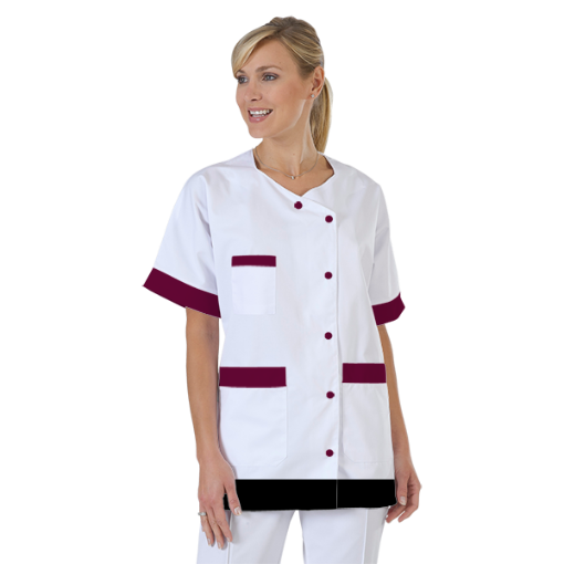blouse-infirmiere-personnalise-col-trapeze acheté - par Julie - le 07-02-2017