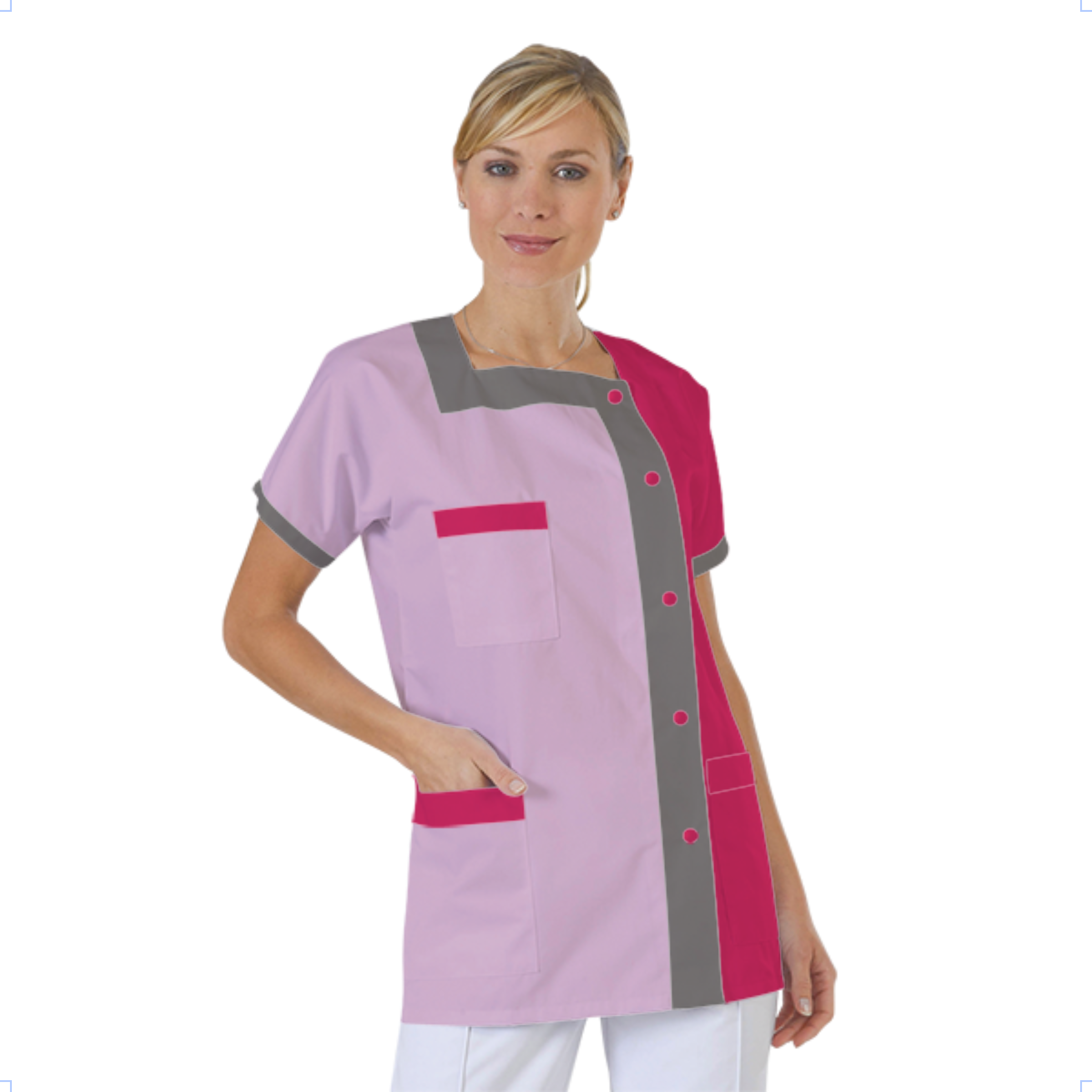 blouse-medicale-col-carre-a-personnaliser acheté - par Aud - le 02-03-2020