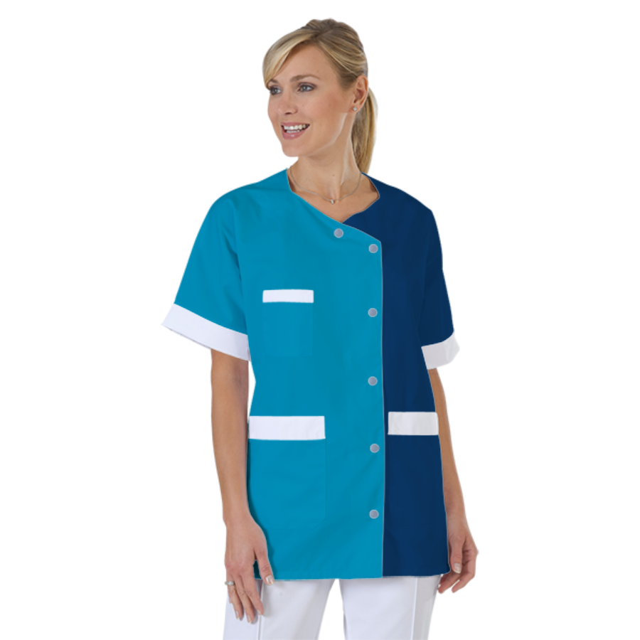 blouse-infirmiere-personnalise-col-trapeze acheté - par Carine - le 07-09-2019