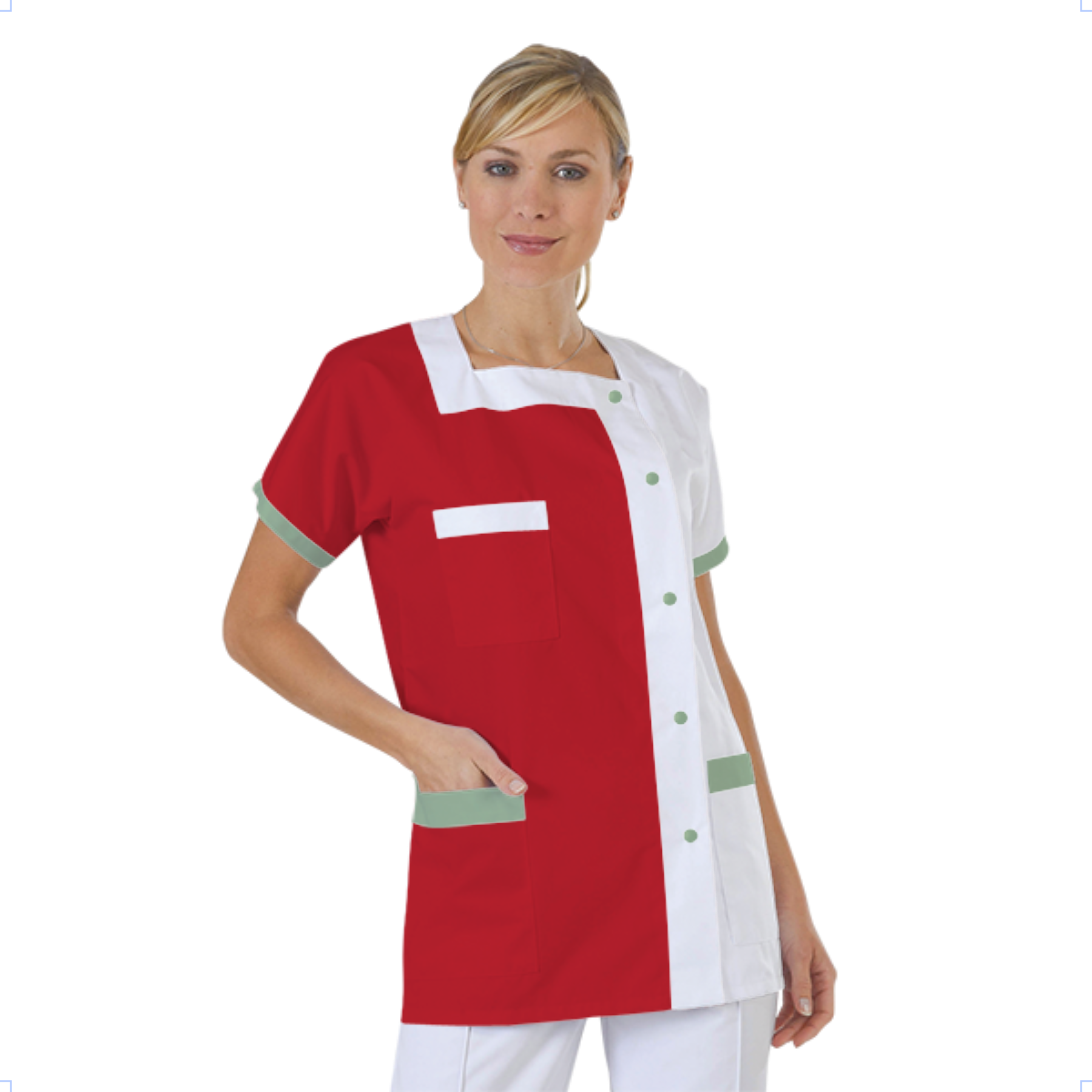 blouse-medicale-col-carre-a-personnaliser acheté - par Lecomte  - le 18-09-2026