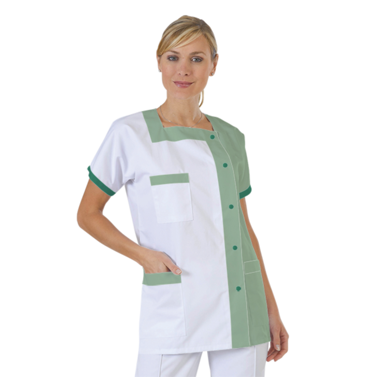 blouse-medicale-col-carre-a-personnaliser acheté - par Edeline - le 01-10-2018