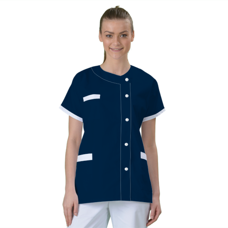 blouse-medicale-col-carre-a-personnaliser acheté - par Stephanie - le 17-09-2021
