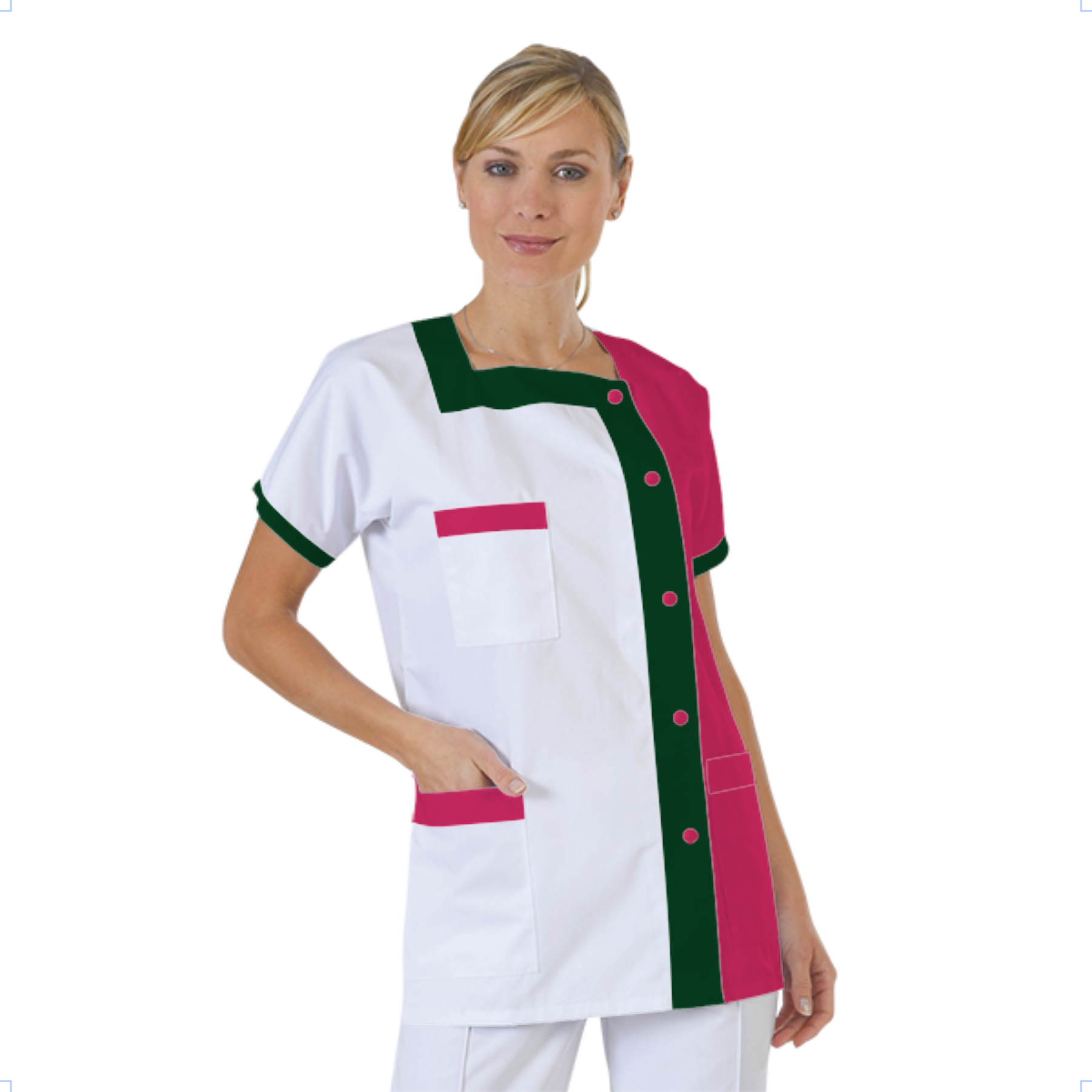 blouse-medicale-col-carre-a-personnaliser acheté - par Lecomte  - le 18-09-2026