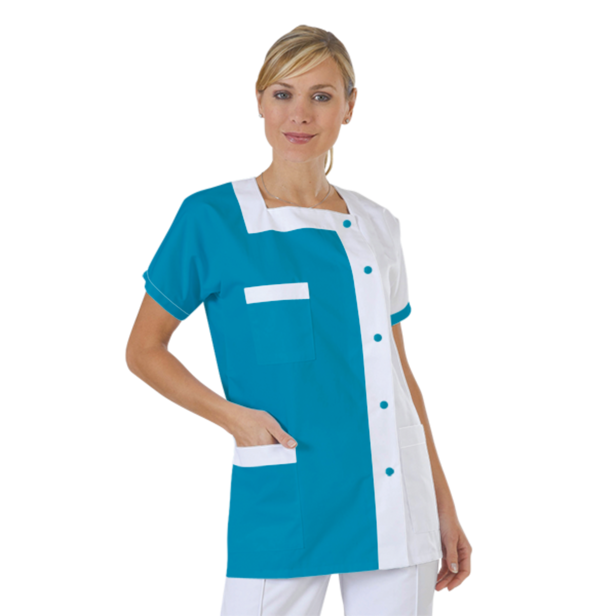 blouse-medicale-col-carre-a-personnaliser acheté - par Mélina - le 25-11-2019