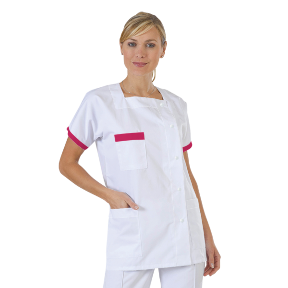 blouse-medicale-col-carre-a-personnaliser acheté - par Catherine - le 25-04-2017