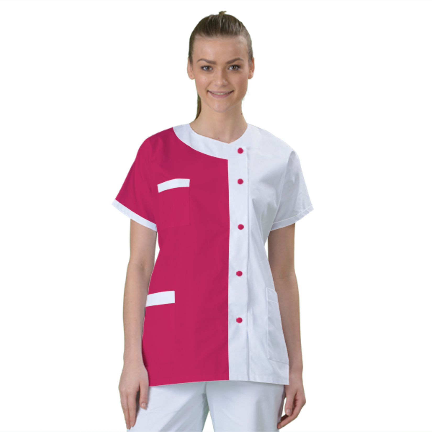 blouse-medicale-col-carre-a-personnaliser acheté - par Josia - le 27-08-2018