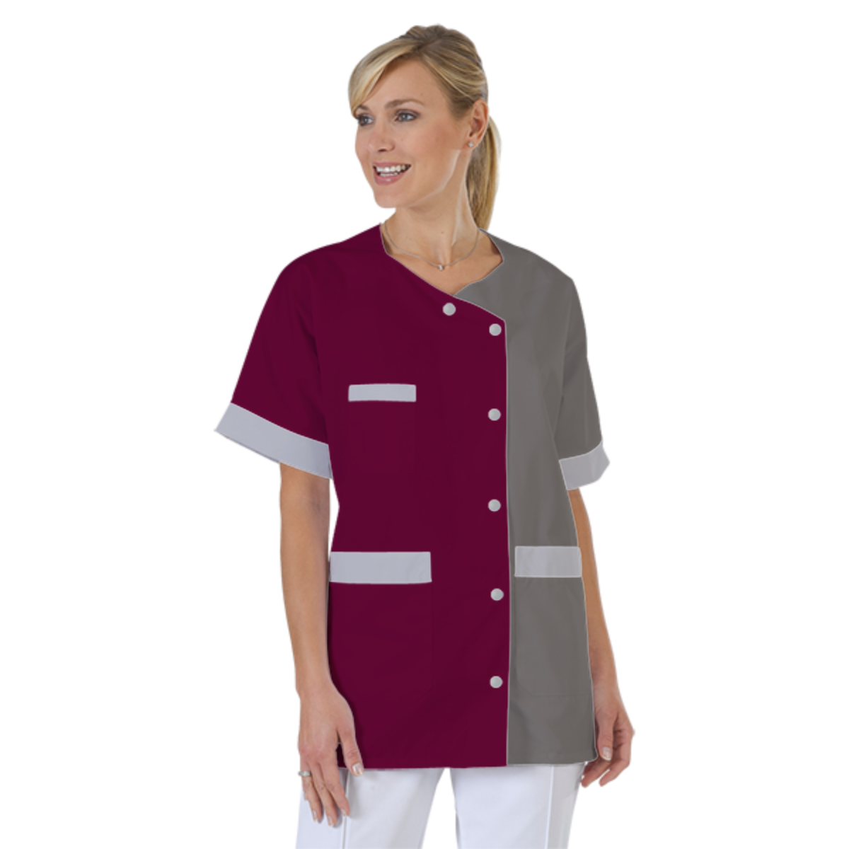 blouse-infirmiere-personnalise-col-trapeze acheté - par Cindy - le 23-05-2019
