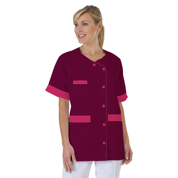 blouse-infirmiere-personnalise-col-trapeze acheté - par Aurélie - le 25-11-2020