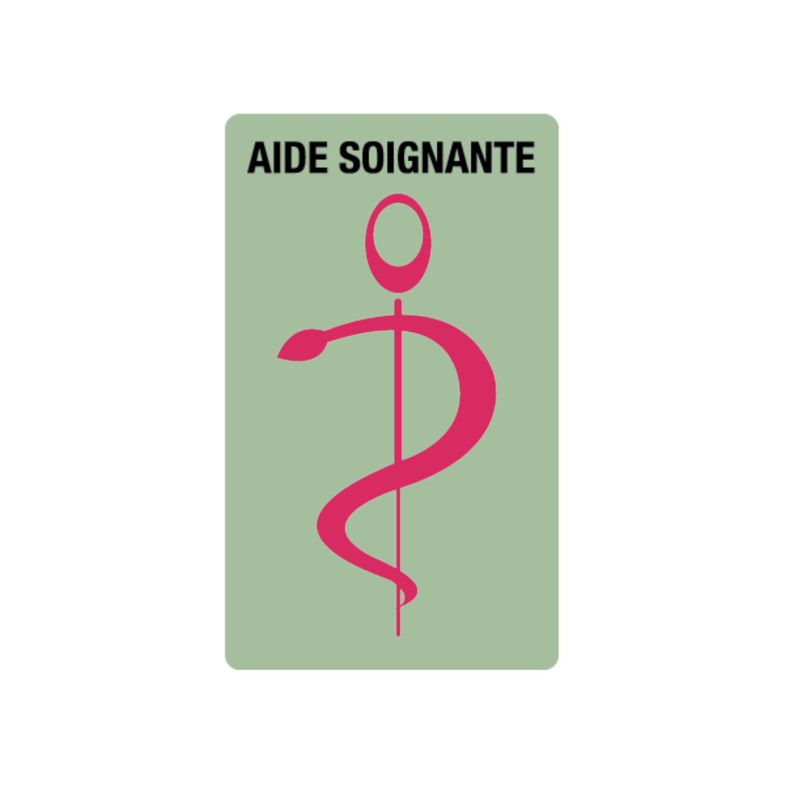 caducee-aide-soignante-personnalisable acheté - par Adeline - le 16-06-2026