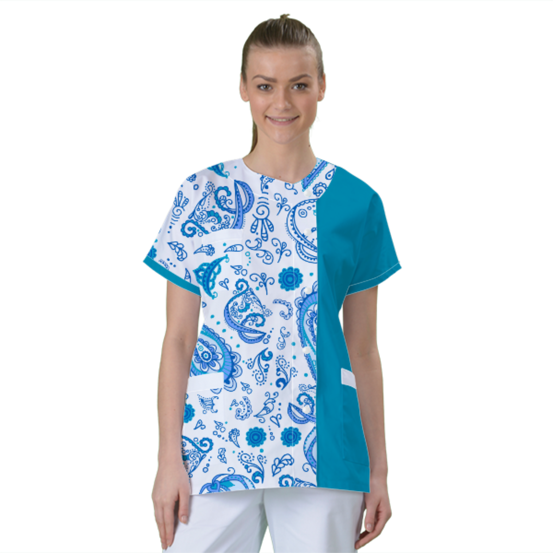 blouse-de-travail-personnalisee-tunique-medicale acheté - par Ophelie - le 15-01-2021