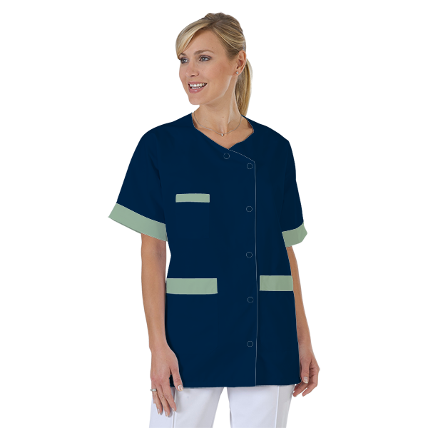 blouse-infirmiere-personnalise-col-trapeze acheté - par Martin - le 15-07-2021