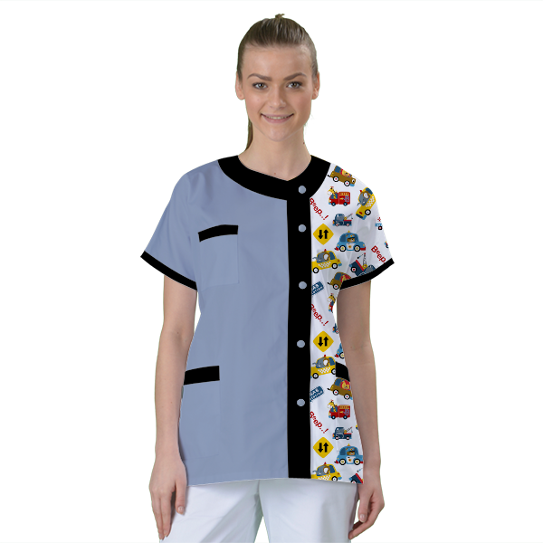 blouse-de-travail-personnalisee-tunique-medicale acheté - par Je Ris Je Guéris - le 07-12-2020