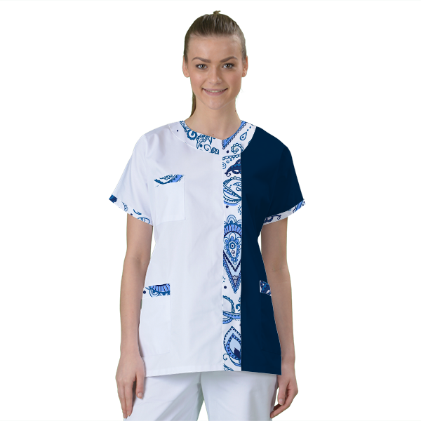 blouse-de-travail-personnalisee-tunique-medicale acheté - par Mélanie - le 15-03-2024