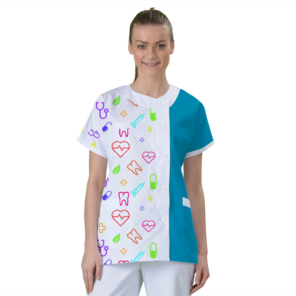 blouse-de-travail-personnalisee-tunique-medicale acheté - par Aurelie - le 23-04-2020