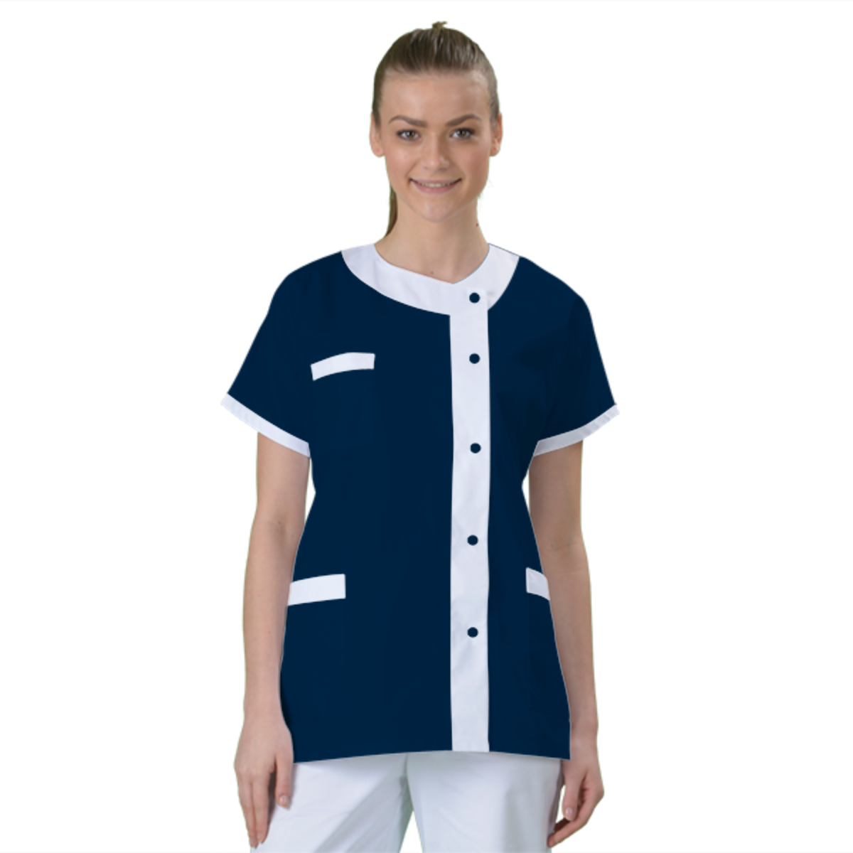blouse-medicale-col-carre-a-personnaliser acheté - par Pauline - le 20-02-2018