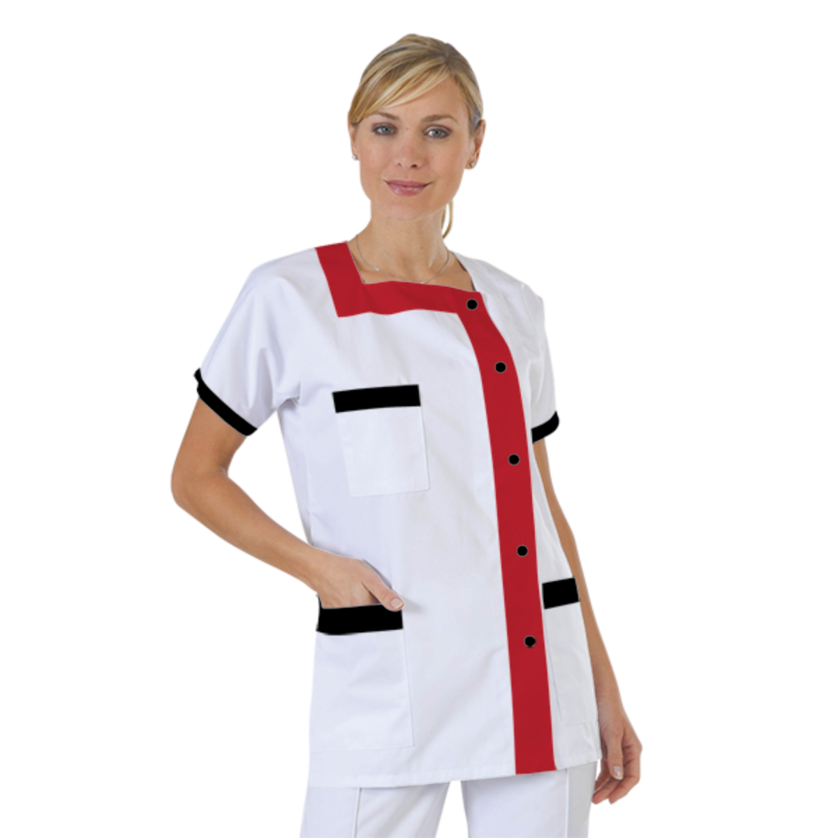 blouse-medicale-col-carre-a-personnaliser acheté - par Caroline - le 08-07-2018