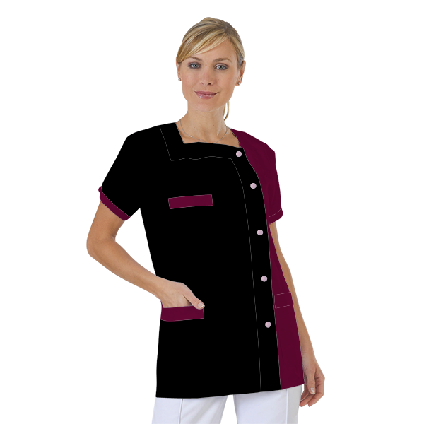 blouse-medicale-col-carre-a-personnaliser acheté - par Aud - le 17-10-2019