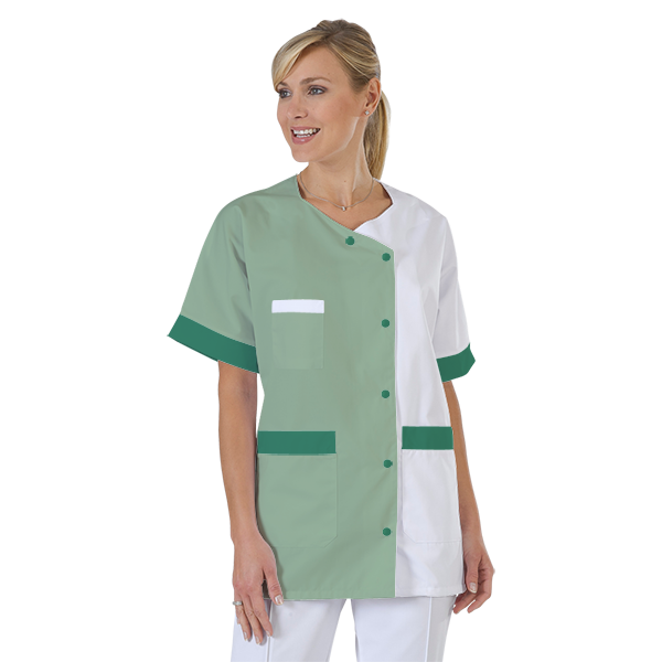 blouse-infirmiere-personnalise-col-trapeze acheté - par Magali - le 30-08-2022