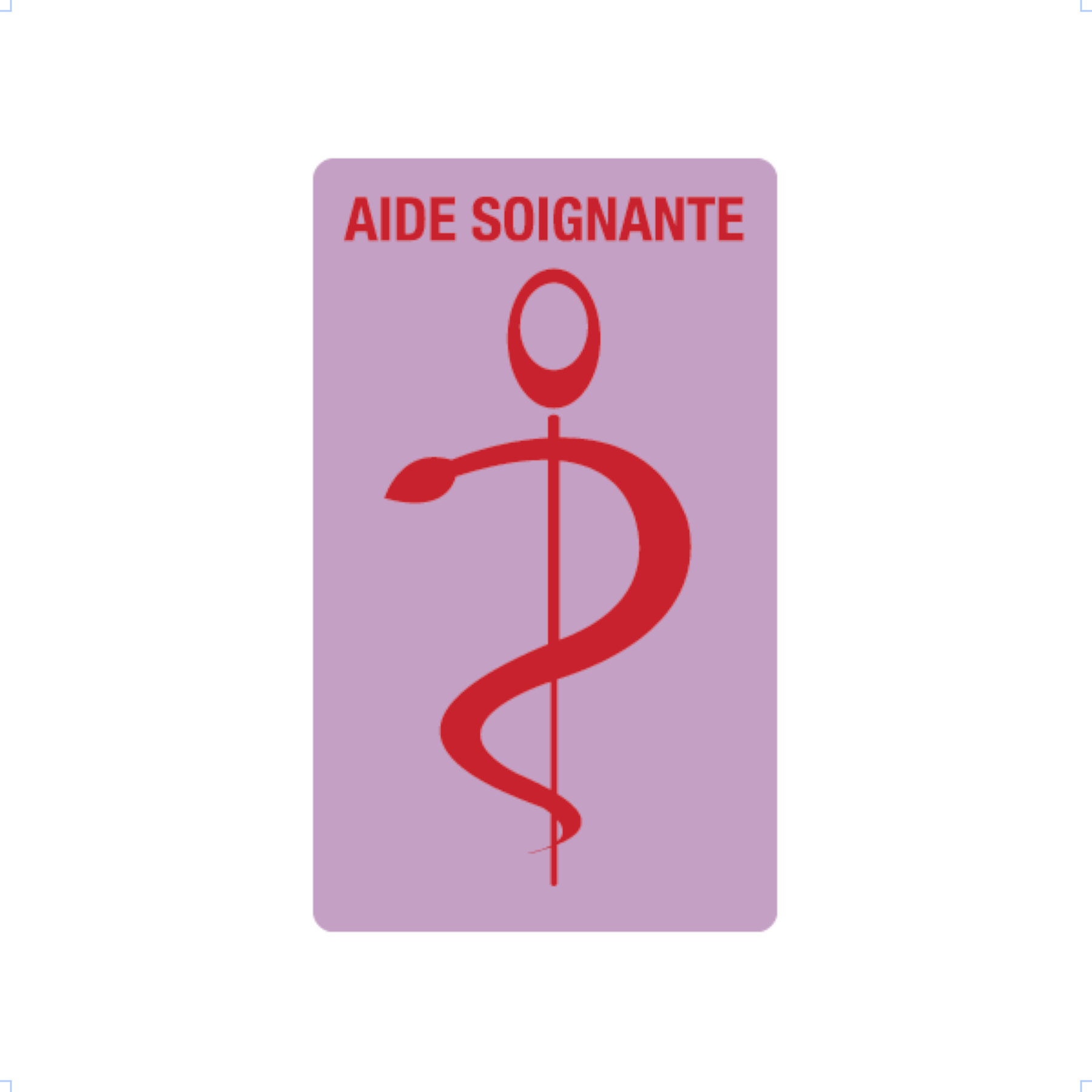 caducee-aide-soignante-personnalisable acheté - par Catherine - le 10-02-2026