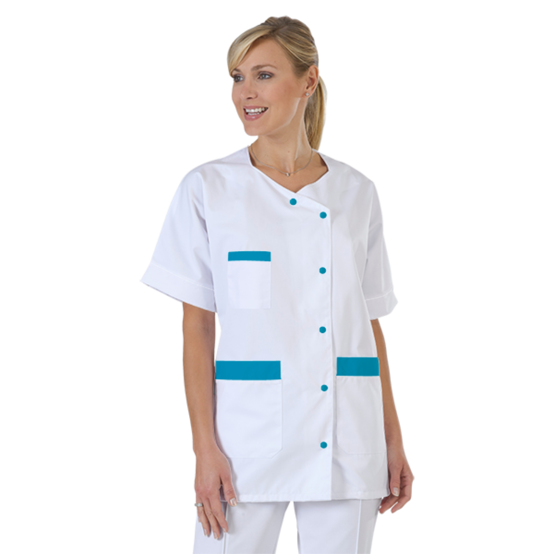 blouse-infirmiere-personnalise-col-trapeze acheté - par Manon - le 12-09-2018