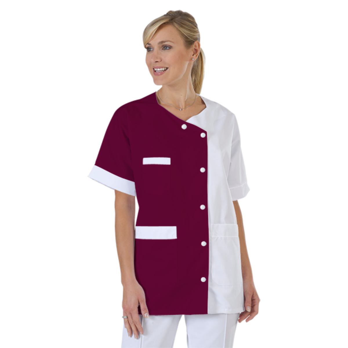 blouse-infirmiere-personnalise-col-trapeze acheté - par Henriette - le 19-09-2018