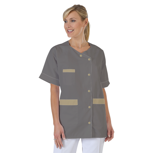 blouse-infirmiere-personnalise-col-trapeze acheté - par Tessany  - le 27-02-2024