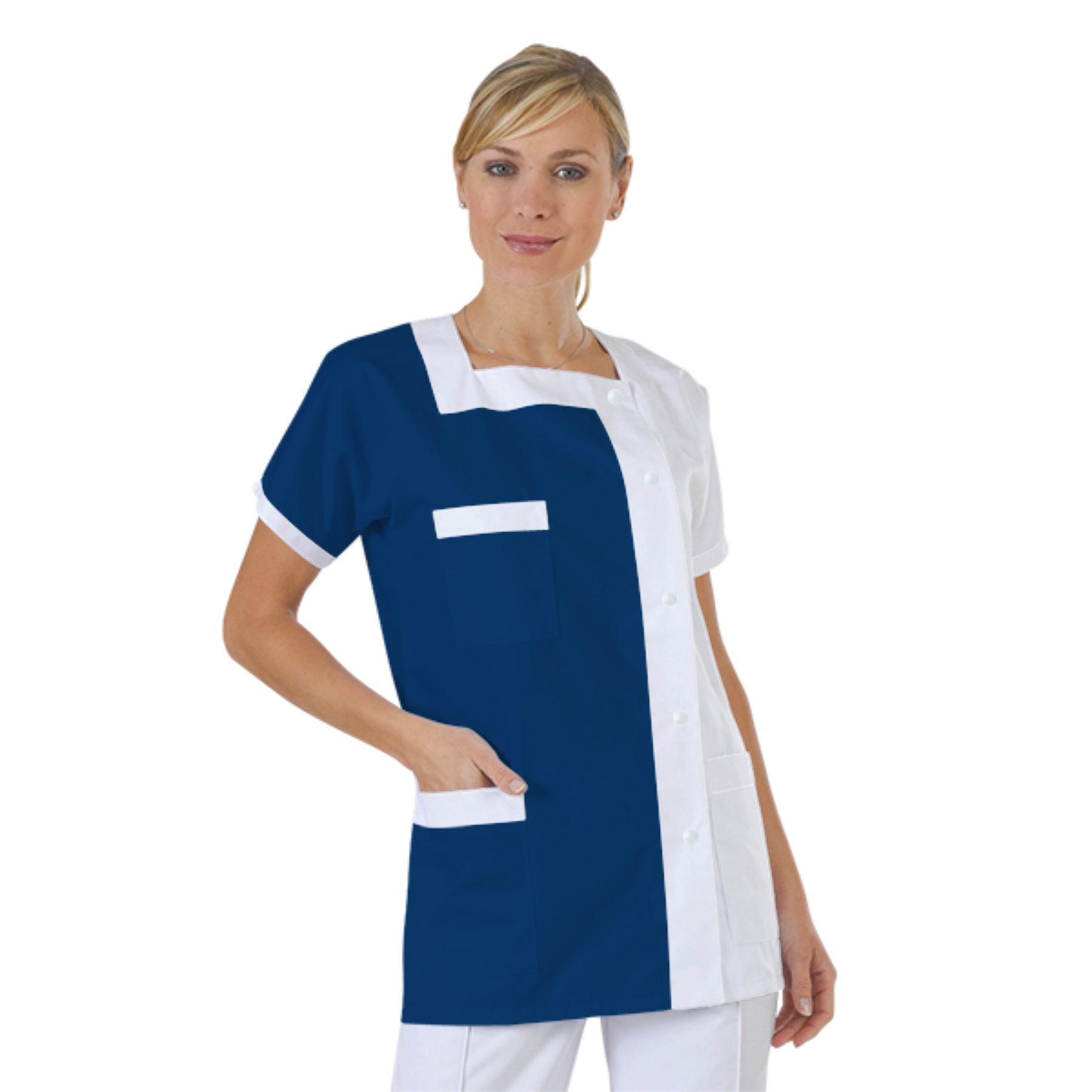 blouse-medicale-col-carre-a-personnaliser acheté - par Karine - le 15-04-2024