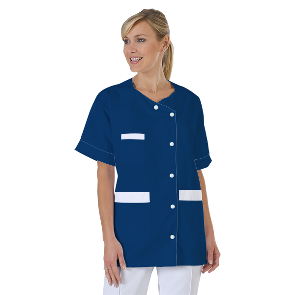 blouse-infirmiere-personnalise-col-trapeze acheté - par Stephanie - le 16-11-2020