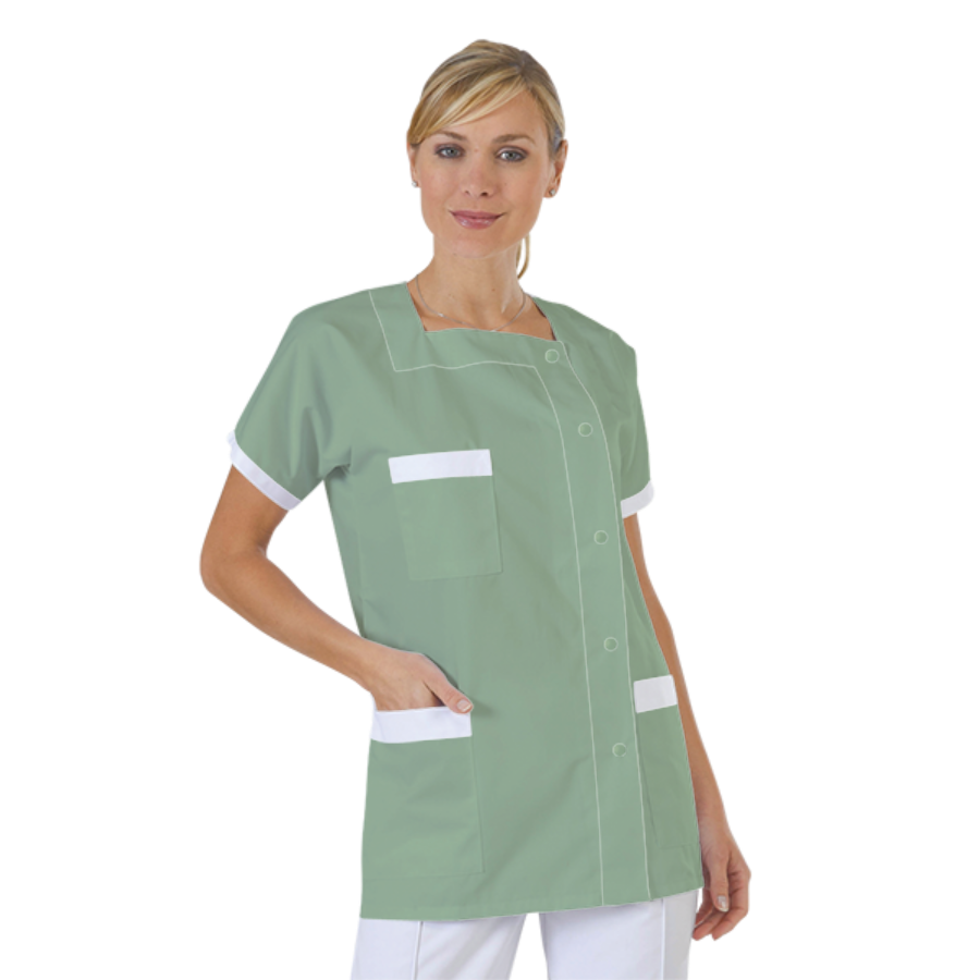 blouse-medicale-col-carre-a-personnaliser acheté - par Laurence - le 18-02-2021