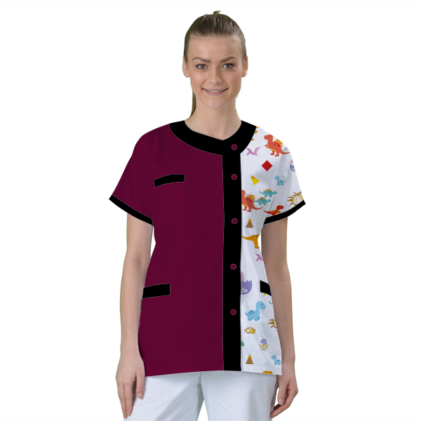 blouse-de-travail-personnalisee-tunique-medicale acheté - par Je Ris Je Guéris - le 25-06-2020