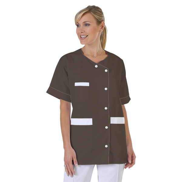 blouse-infirmiere-personnalise-col-trapeze acheté - par Claire - le 05-04-2019
